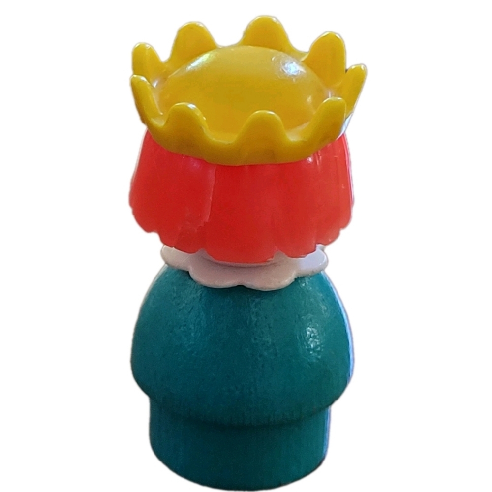 Fisher Price Little People Princess Vintage 993 Castle TURQUOISE Wood Body - Picture 8 of 10